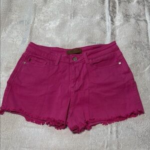 Judy Blue Fuchsia Jean Shorts